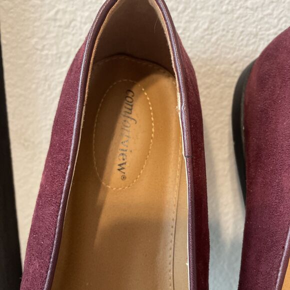 Comfortview Slip On Shoes Chain 11WW Great fall Holiday Color Flats - Picture 4 of 11